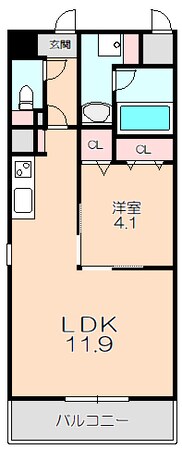 クラン　エシオの物件間取画像